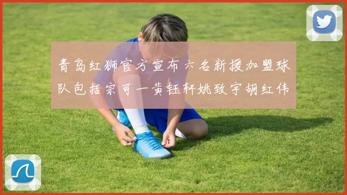 青岛红狮官方宣布六名新援加盟球队包括宗可一黄钰轩姚致宇胡红伟等人
